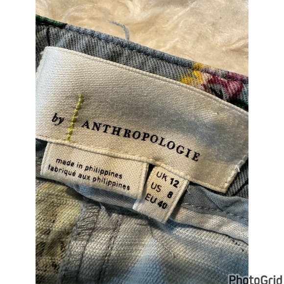 Anthropologie Floral Cargo Pants - Picture 10 of 11